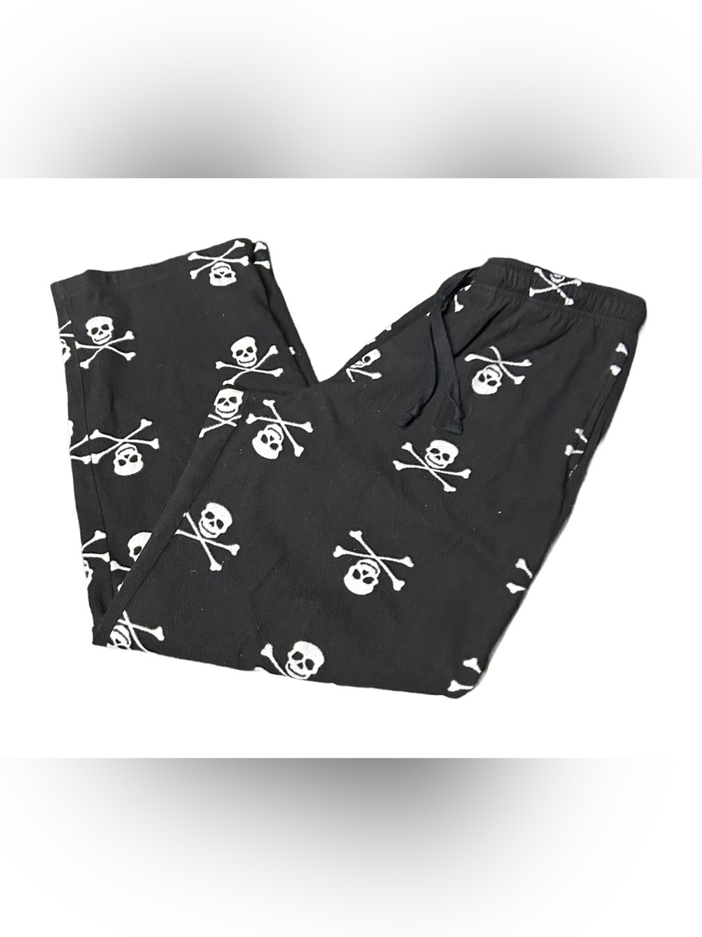 Mens Black Skull & Crossbones Pajama Pants